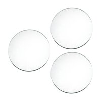 Bothyi - 3 Piezas Espejos Redondos Para Centros De Mesa Para Mesas Para El Tocador De Fiesta De Bodas Argent 20Cm