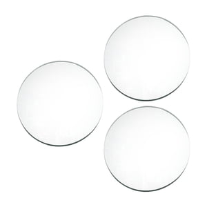 Bothyi - 3 Piezas Espejos Redondos Para Centros De Mesa Para Mesas Para El Tocador De Fiesta De Bodas Argent 20Cm