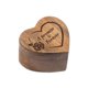 thumbnail image 2 of Caja de Anillos de Compromiso en Forma de Corazón de Nogal Wislist 5,5 × 6 × 3,2 cm, 2 of 8