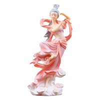 Magideal - Figura De Niña China, Decoración De Mesa, Adorno Artesanal, Estatua De Escritorio Tradicional, Decoración Para Coche, Estantería Para Decoración Del H Estilo C