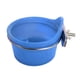 thumbnail image 3 of Comedero para pájaros, para jaula de agua para alimentos, portátil, fácil de limpiar con soporte de material acero inoxidable, de alimentación , Azul, 3 of 5