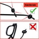 thumbnail image 2 of Soporte antideslizante para gafas MOLDERP, 12 pares (negro y transparente), 2 of 7