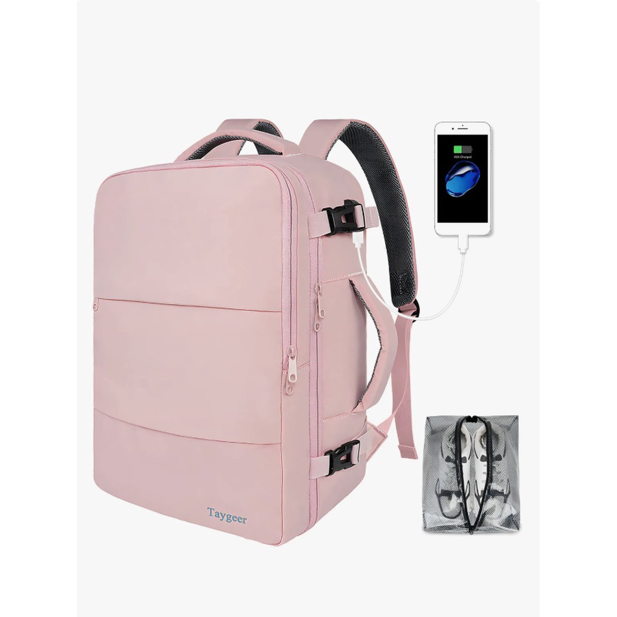 Riqui - Mochila De Viaje Mujer Rosa