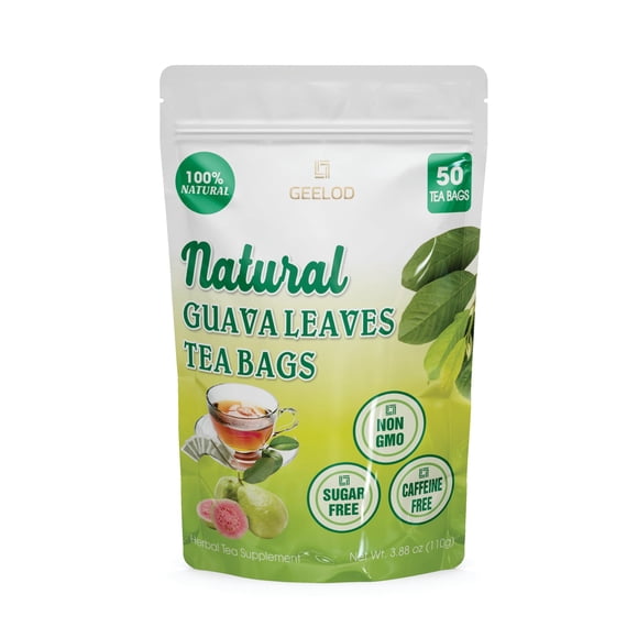 Té GEELOD de hoja de guayaba – 50 bolsas de 110 g – natural y vegano