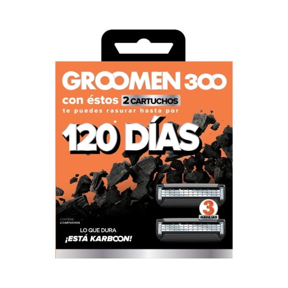 Repuestos de Afeitadora Groomen (2 Cartuchos), 1 Un