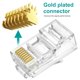 thumbnail image 4 of Paquete de 100 conectores RJ45 de paso Cat 6 Brileine, 4 of 7