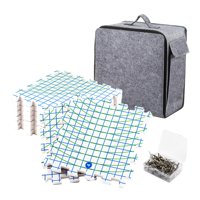 Bothyi - Tapetes De Bloqueo Para Tejer Con Rejillas Para Principiantes, Amantes Del Tejido, Costura, Color Blanco