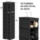 thumbnail image 2 of Organizador colgante simple para el hogar, paquete de 2, 10 estantes, negro, 2 of 7