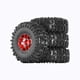thumbnail image 3 of 4pcs 1/18 1/24 Neumáticos Rc Neumáticos De Rally De Agarre Para Scx24 Fcx24 Camiones De Automóviles Rojos, 3 of 5