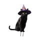 thumbnail image 5 of Estatua De Gato Para Jardín, Decoración De Halloween, Estaca De Animal Para Patio, Césped, 18,3 X 28 Cm, Con Sombrero Morado, 5 of 5