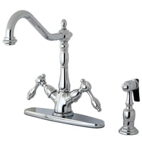 Grifo De Cocina Kingston Brass Ks1231Talbs Con Pulverizador De Latón