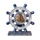 thumbnail image 3 of Volante De Barco Adorno De Timón Náutico Estilo Mediterráneo Para Escritorio Azul, 3 of 5