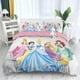 thumbnail image 1 of Princess Cartoon Series Girl 3-Pcs Bed Duvet Cover Set Microfiber Bedding Sets for Girls Kids, 1 of 5