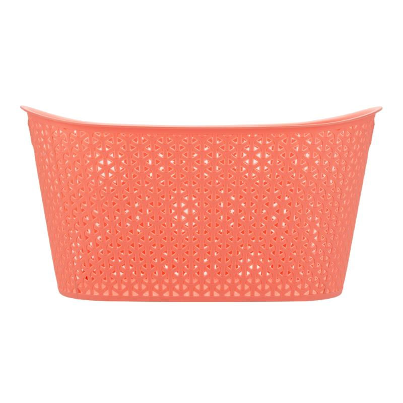 Haus - Cesta Tejido 38 Litros Oval Rosa