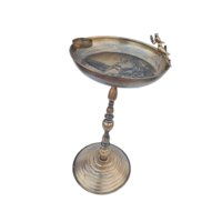 Magideal - Comedero De Metal Para Pájaros, Accesorios De Baño Para Pájaros, Jardín, Fácil De Limpiar, Comedero Multifuncional Para Pájaros, Decoración De Jardín Latón