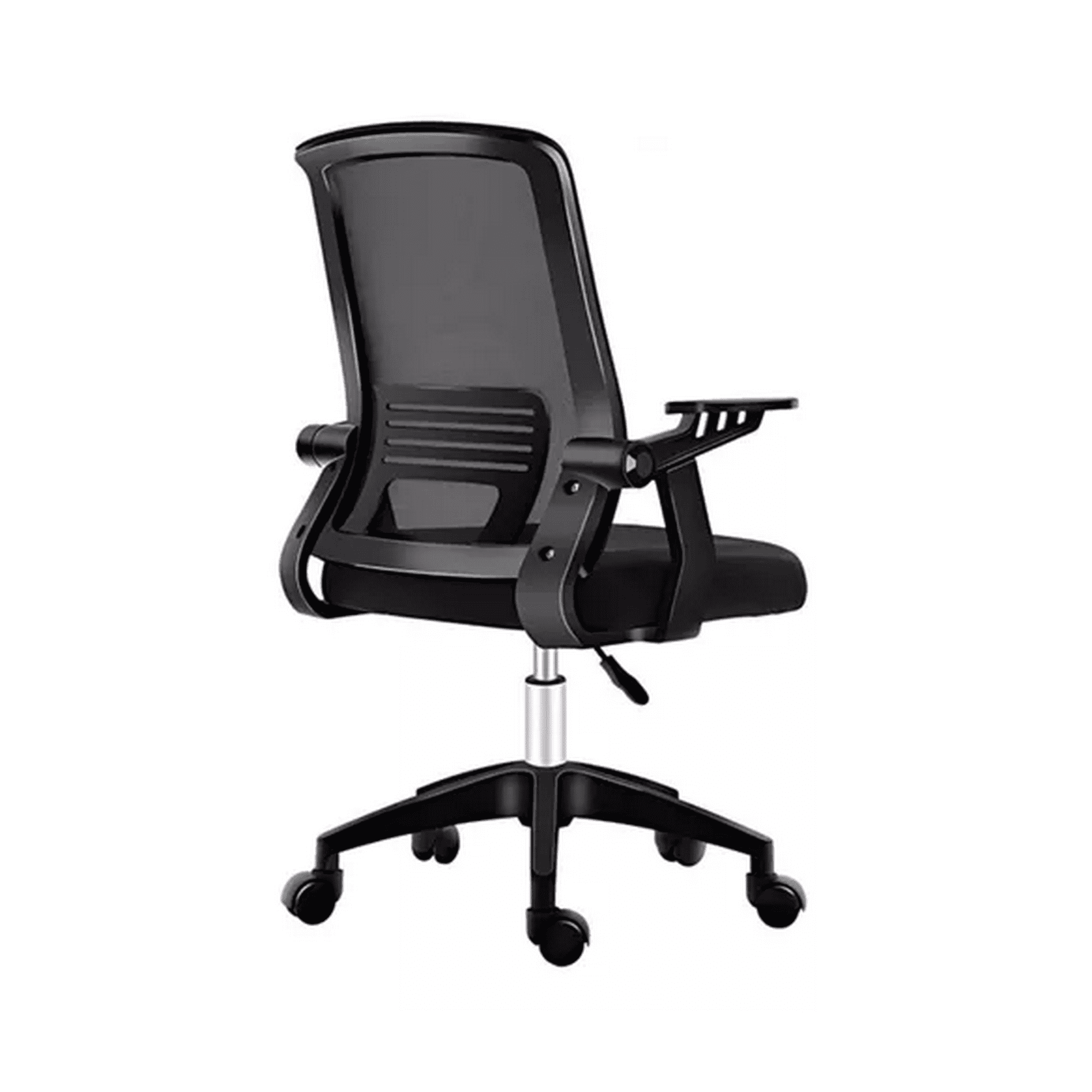 Genérico - Silla De Escritorio Crusec Ergonómica Con Tapizado De Mesh Negra