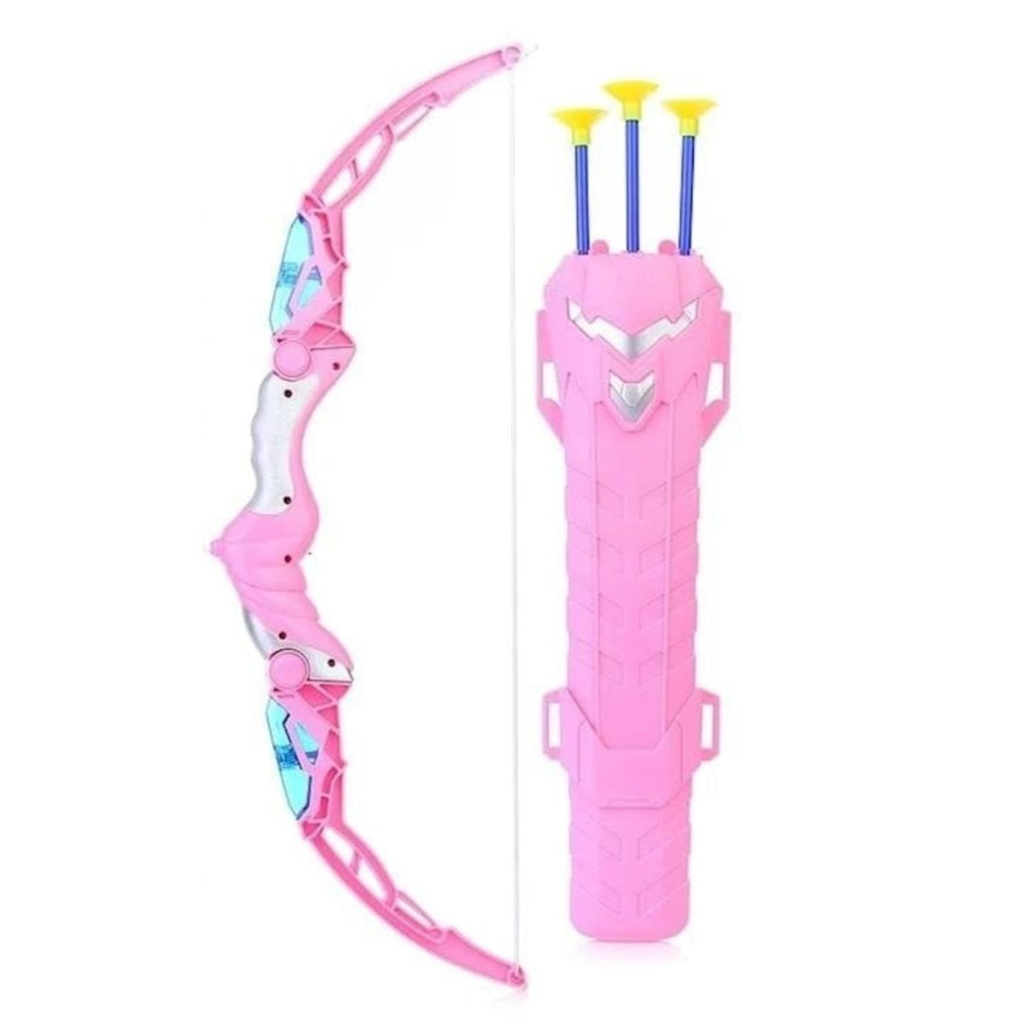 Total Upgrate - Juguete Arco Y Flechas Con Luces Rosado Infantil