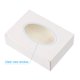 thumbnail image 5 of Uxcell Caja de Jabón de Papel de 4"x3"x1" con Ventana Cajas de Jabón Hechas a Mano Cajas de Embalaje para Regalos Ovaladas, Blanco Paquete de 30, 5 of 6
