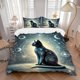 thumbnail image 1 of Anime Cat Bedding - Comes with a Quilt Cover And Two Pillowcases (Core Not Included) - Ideal for Decorating Bedrooms And Guest Rooms Great As a Holiday Gift Hom, 1 of 1