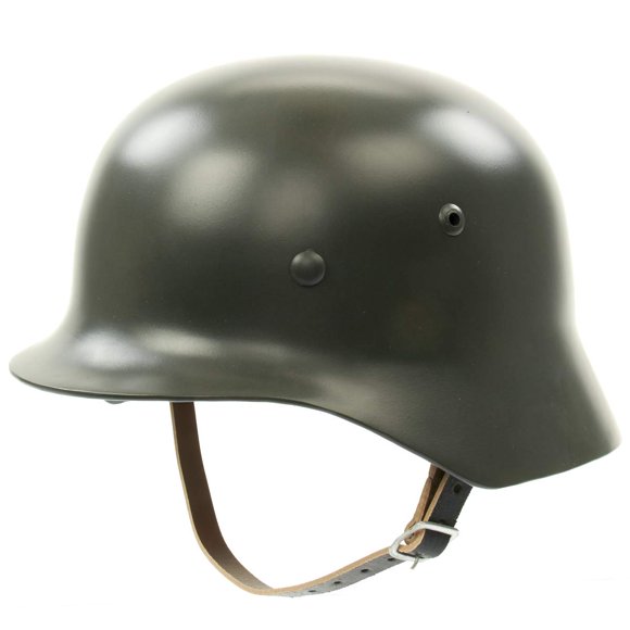 Casco IMA Réplica M35 de la Segunda Guerra Mundial, Acero Liso Gris‑Verde