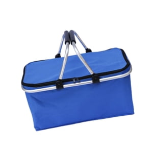 Bothyi - Bolsa De Comestibles Plegable De Cesta De Picnic Aislado Para Mochileros De Barbacoa Para Acampar Azul