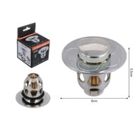 Universal - Tapón De Drenaje Desplegable Para Fregadero Con Colador Antiobstrucción Para Cocina Y Baño
