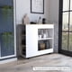 thumbnail image 1 of Isla De Cocina Bi-Color Con Ruedas 89,6x100x40 Cm Blanco Y Duna, 1 of 3
