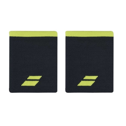 Muñequera Babolat Jumbo Negro Amarillo X2 Tenis Padel