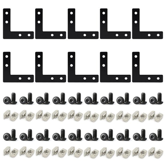 Soporte de Montaje BLCCLOY 2020 Aluminio 10 Piezas Negro