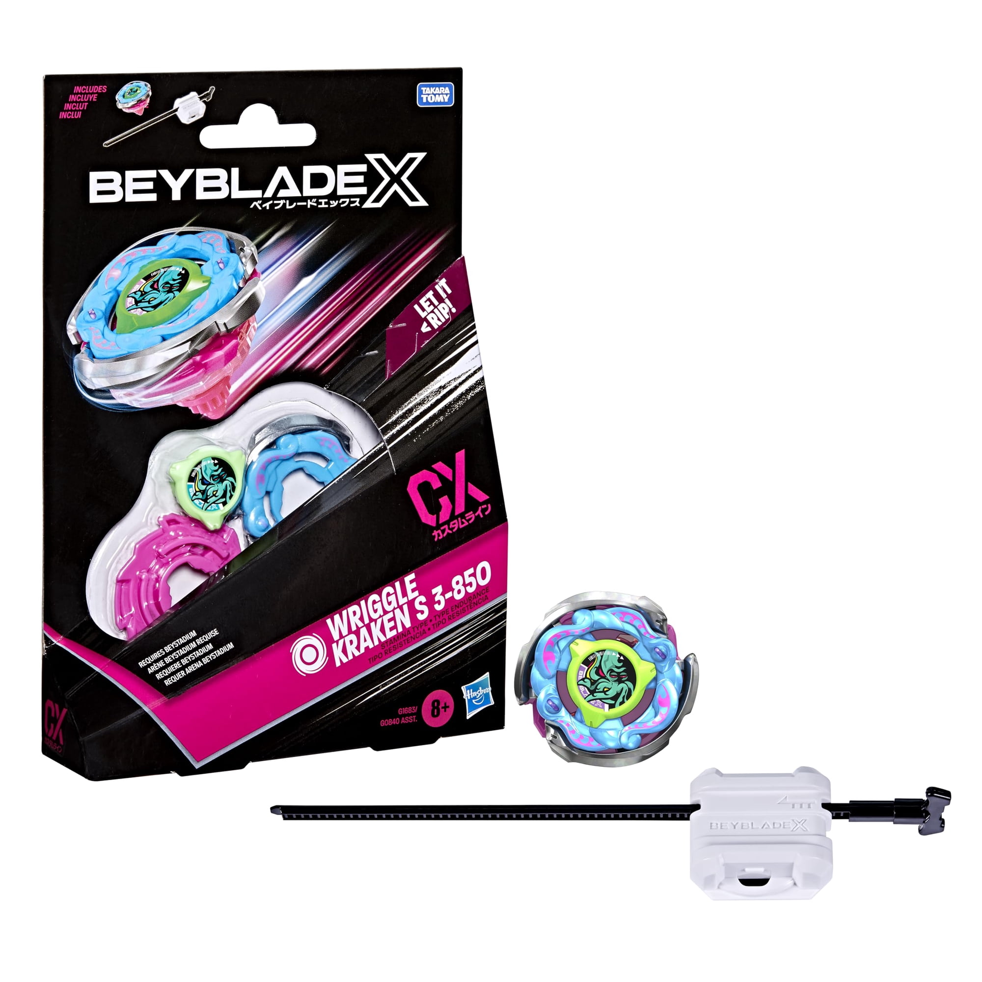 Beyblade X Wriggle Kraken S 3-85o Cx Conjunto De Peonza De Resistencia