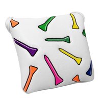 Ioensy - Golf Mallet Putter Head Cover Golf Club Headcovers Protect Square 12.5X12Cm