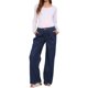 thumbnail image 2 of INSPIRE CHIC Pantalones Vaqueros de Maternidad para Mujeres con Cintura Elástica, Pierna Ancha, Largos y Sueltos, Pantalones de Mezclilla de Embarazo con Bolsillos XL Azul Profundo, 2 of 6