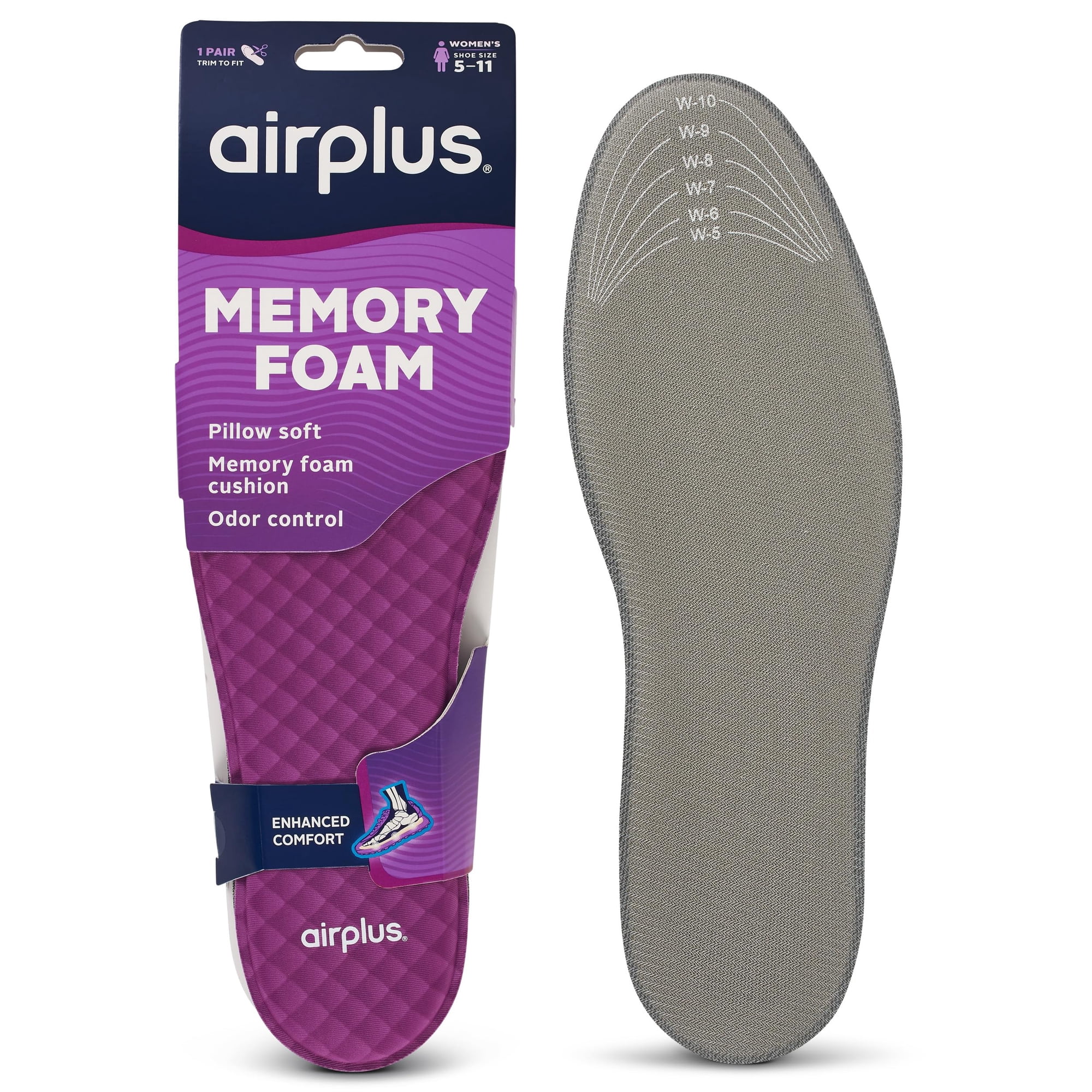 Plantillas Para Zapatos Airplus De Espuma Viscoelástica Con Alivio De Presión