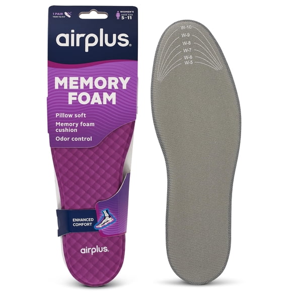 Plantillas para zapatos Airplus de espuma viscoelástica con alivio de presión