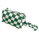 thumbnail image 5 of Neceser De Lona Organizador Estuche De Almacenamiento Con Asa Correa Cosmético Bolsa Verde Blanco A Cuadros, 5 of 5