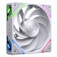 thumbnail image 2 of Kit de 3 Ventiladores XYZ VORTEX PRO A-RGB, Conexión en Cadena, Reverse Airflow, 120mm, Blanco, 2 of 6