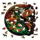 thumbnail image 2 of Hummingbird Tai Chi Irregular Wood Puzzle With Wooden Box, 2 of 2