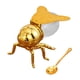 thumbnail image 2 of Tarro De Miel Con Forma De Abeja Con Cuchara, Recipiente Para Condimentos Para Almacenar En Casa, Jarabe De Miel, Cola Dorada, 2 of 3