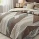 thumbnail image 2 of Cubrecama Quilt Sherpa 1.5 Plazas Cafe Con Ralla Café Rayas, 2 of 3