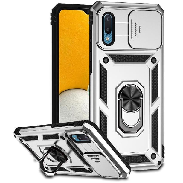 Estuche GANGXUN para Samsung Galaxy A02, soporte giratorio 360°, estilo mecánico y magnético
