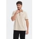 thumbnail image 1 of Polera Hombre Textura Cierre Polo Beige, 1 of 4
