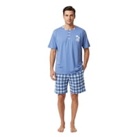 Likeshop - Pijama Hombre Verano Short Y Polera Colores 522
