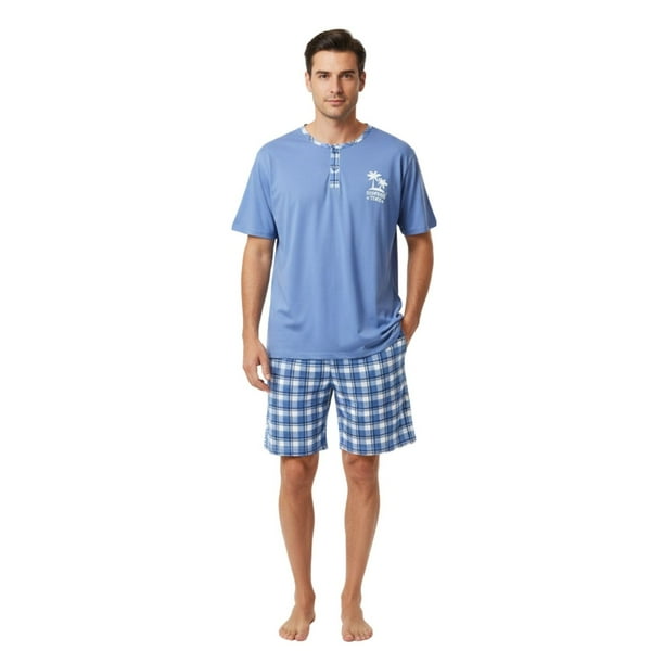 Pijama Hombre Verano Short Y Polera Colores 522