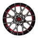 thumbnail image 2 of SETX4 LLANTAS 14x6 4X100/4X114 Et35 DAIYA BM-UC-Red, 2 of 3