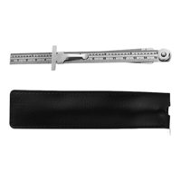 Ioensy - Regla De Calibre Cónico, Versátil, Con Sistema Imperial Y Métrico, En Forma De V