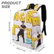 thumbnail image 3 of DJ Raphi-theme Backpack, Campus style schoolbag Bookbag with Adjustable Shoulder Straps And Large Zip Compartment, Unisex Travel Bags.42x30x15cm, 3 of 6