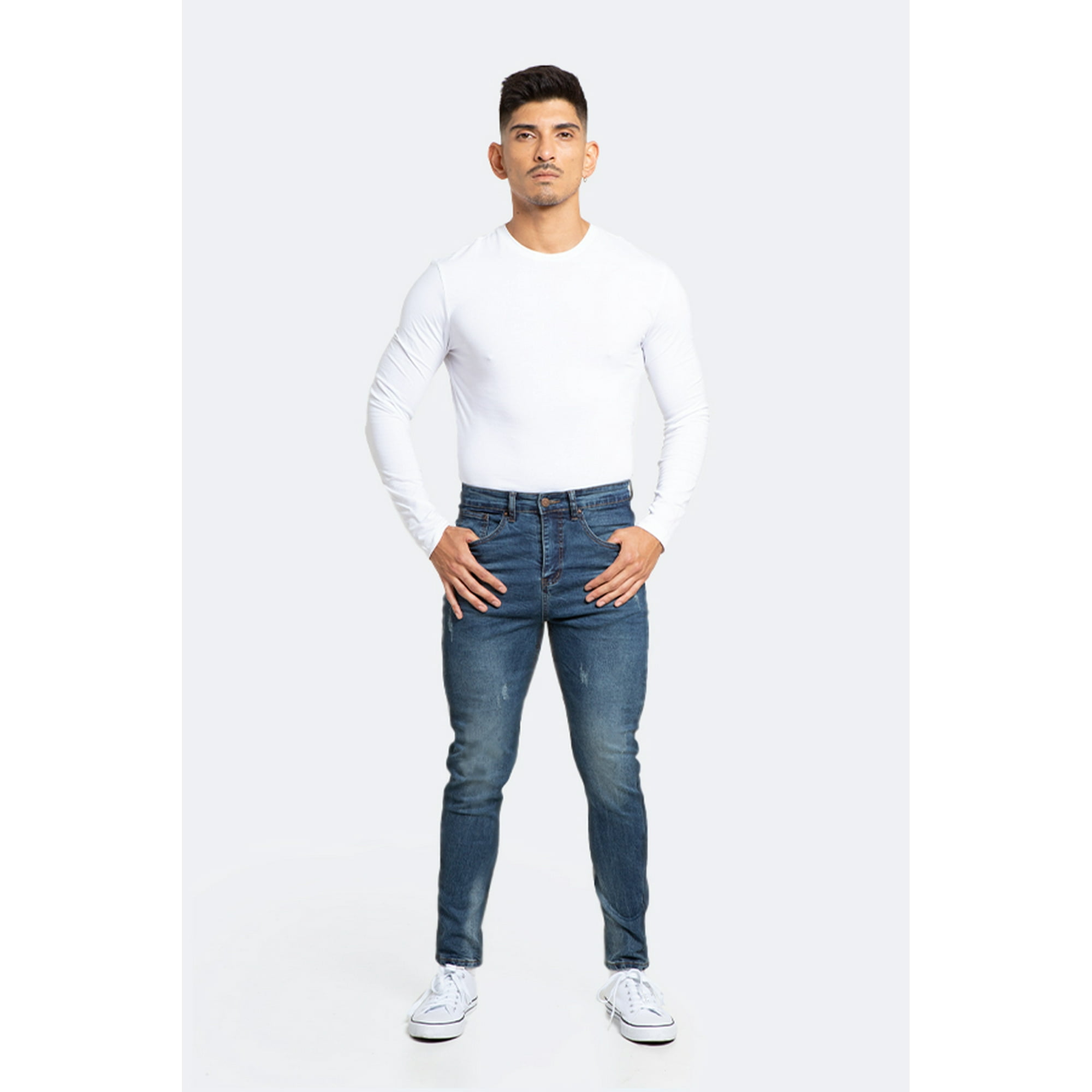 Idem - Jeans Hombre Skinny Azul Con Drimen Focalizado Suave 48