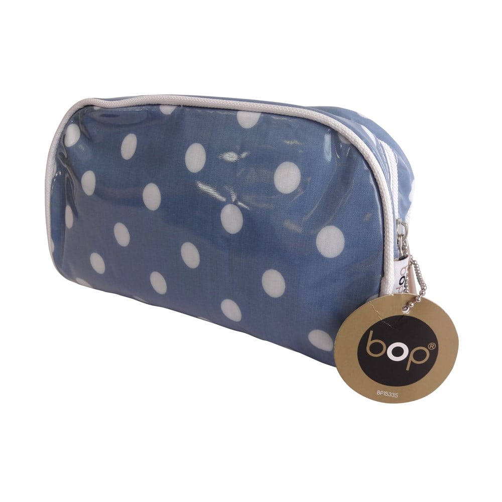 Homewell - Cosmetiquero Azul Con Puntos Blancos Bop