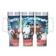 thumbnail image 1 of Frosty el Muñeco de Nieve Vaso aislado de acero inoxidable con asa, diseño temático, regalo para familia, amigos y fans; incluye pajita y encaja en el portavasos estándar, 40 oz, 1 of 6
