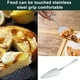 thumbnail image 4 of 2 servidores para tartas de acero inoxidable, diseño triangular, con borde dentado., 4 of 5